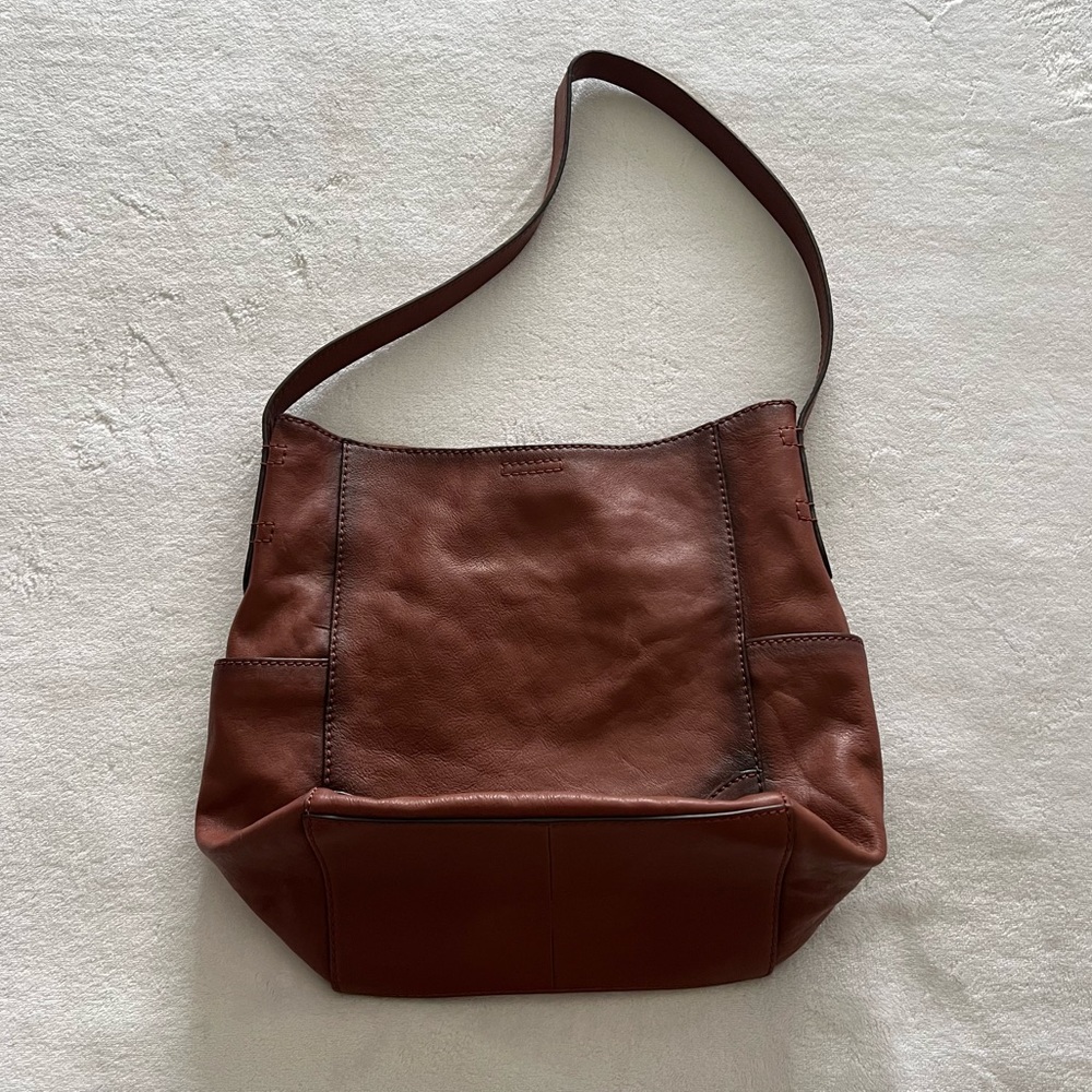 FRYE Leather Side Pocket Boho Purse